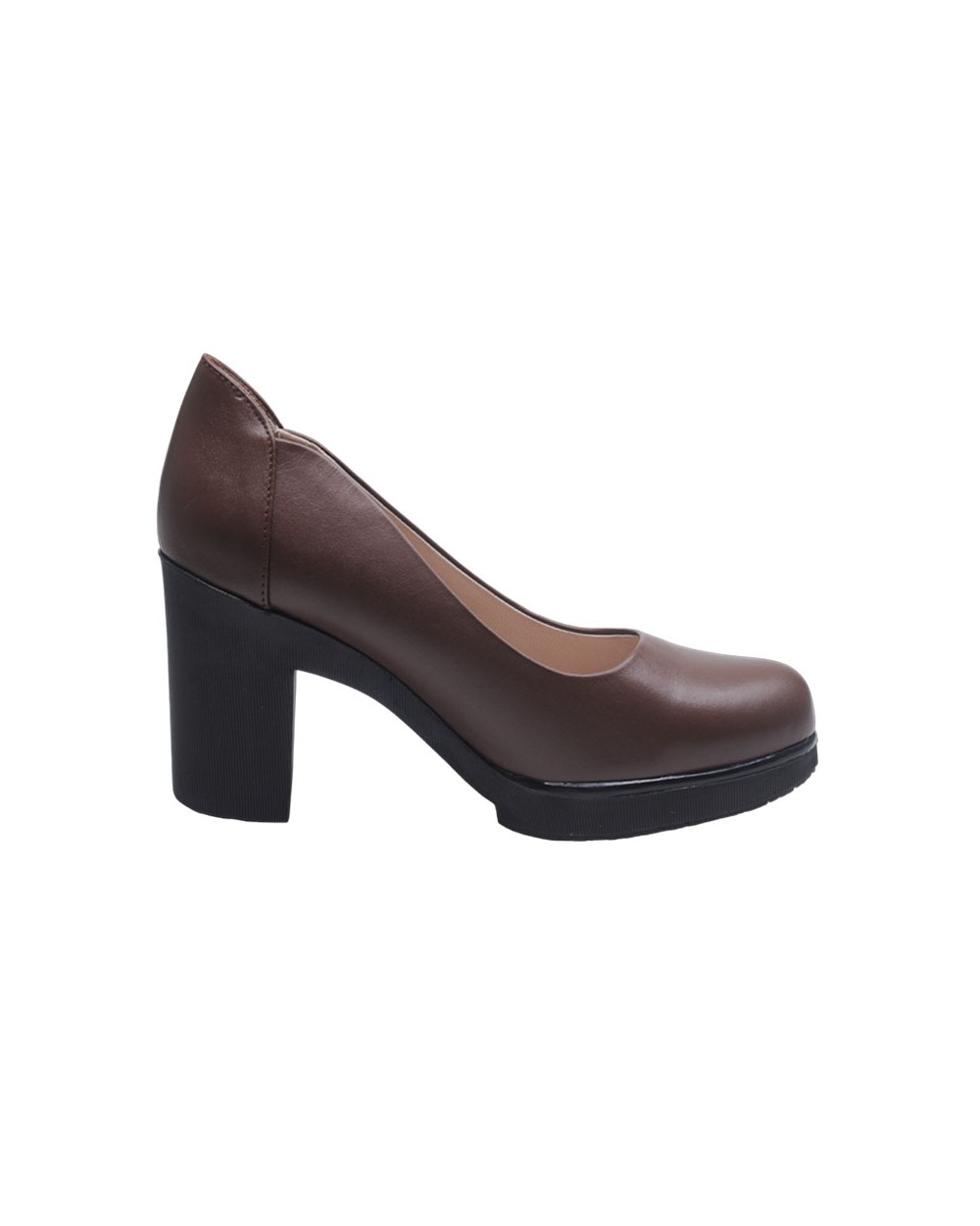 chaussures cuir marron femme