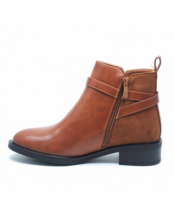 Bottines plates clearance camel